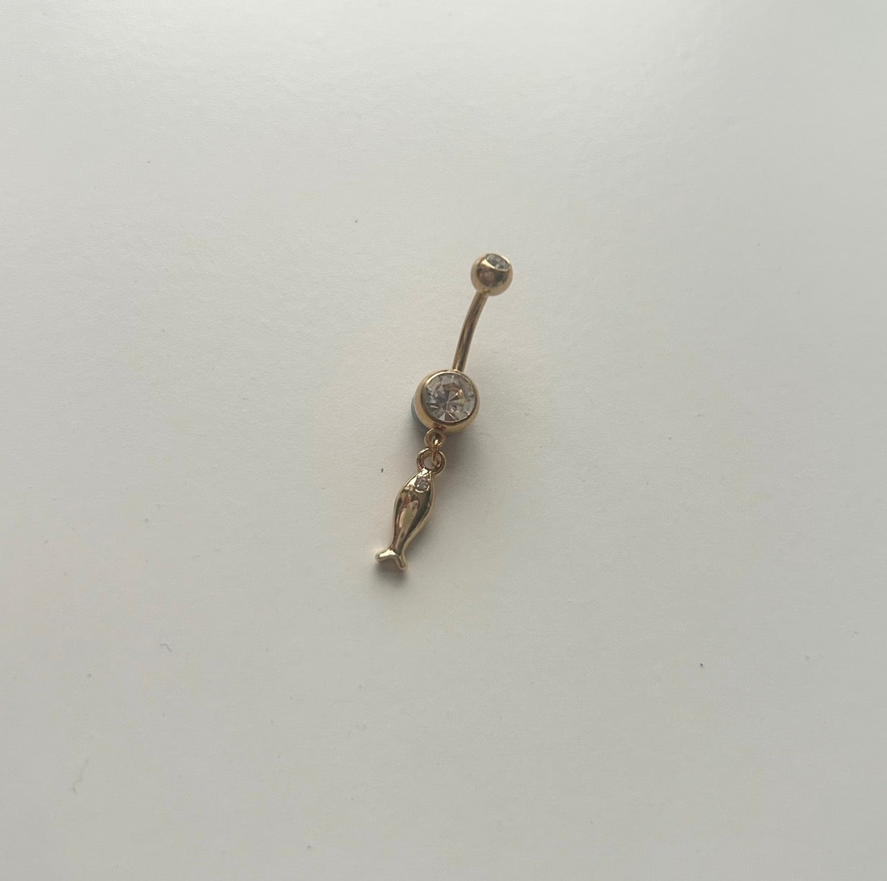 Gold Fish Belly Ring