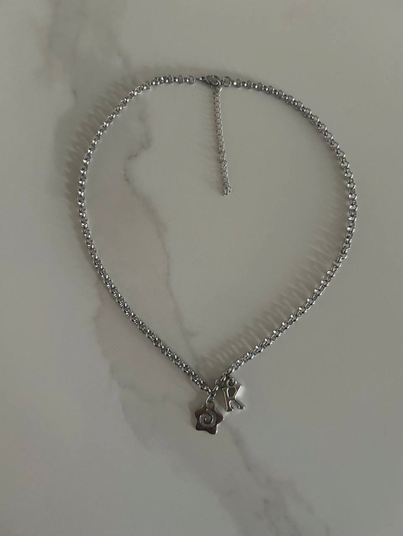 Custom Swirl Charm Initial