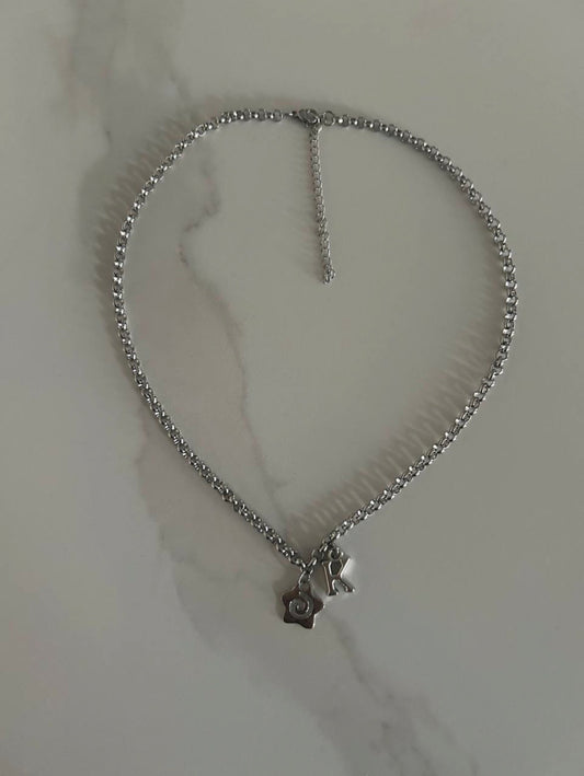 Custom Swirl Charm Initial