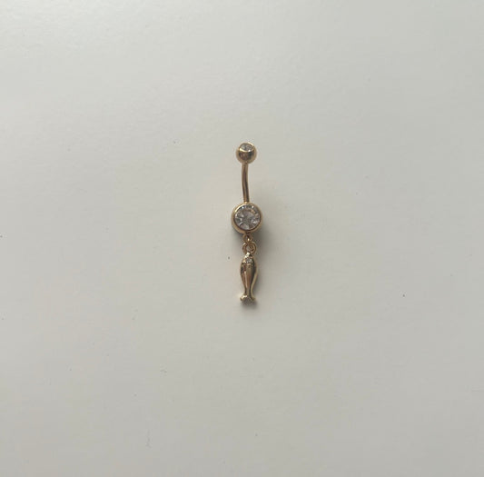 Gold Fish Belly Ring